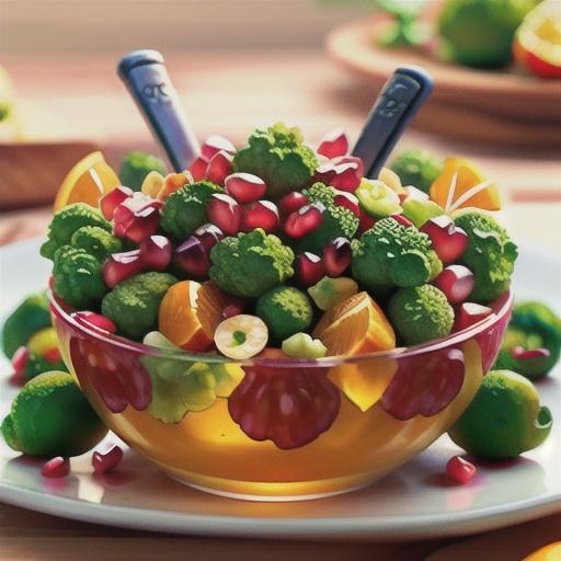 Pomegranate and Citrus Broccoli Salad