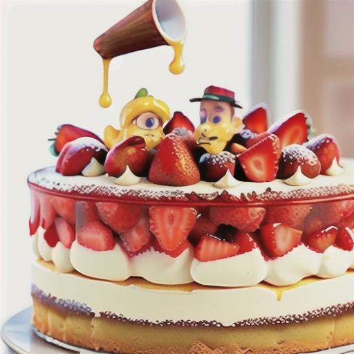 Strawberry jelly custard slice recipe