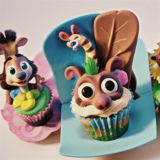 Jungle Animal Cupcakes
