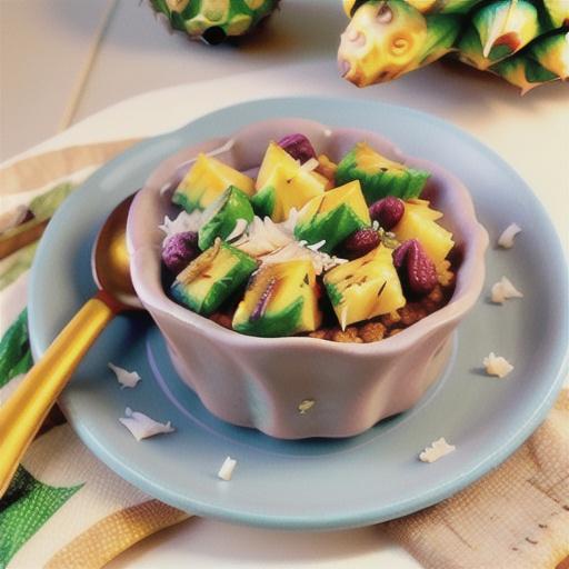 Pineapple-Coconut Baked Oatmeal