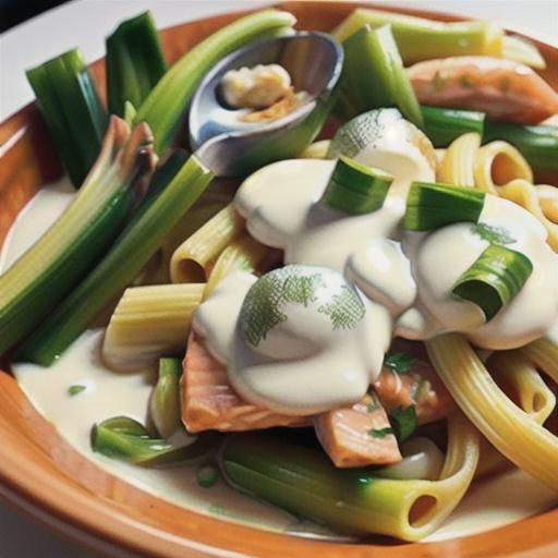 Creamy Salmon and Leek Pasta