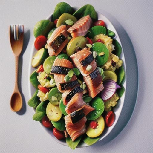 Smoked salmon salad