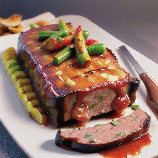 Grilled BBQ Meatloaf