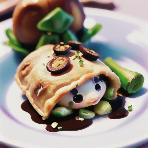 Mushroom, chive & garlic strudel