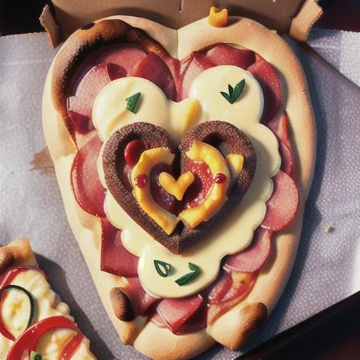 Heart-Shaped Pizza
