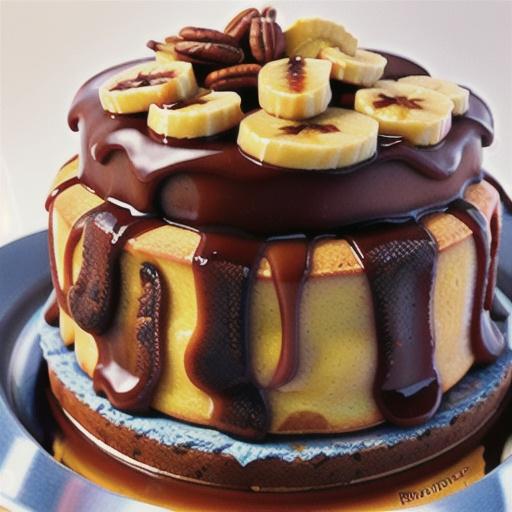 Banana Pound Cake With Caramel Glaze