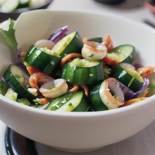 Sunomono (Japanese Cucumber and Seafood Salad)