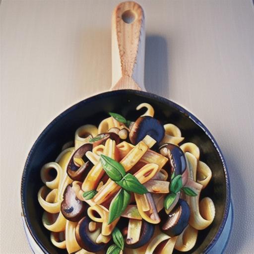 Garlic mushroom pasta