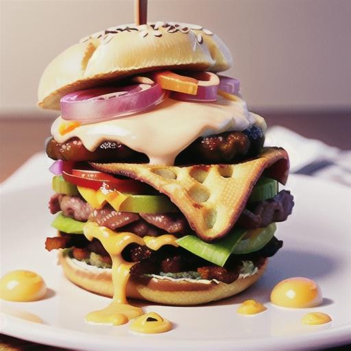 Egg-in-a-Hole Bacon Cheeseburgers