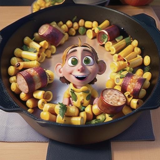 Fried Corn with Smoked Sausage