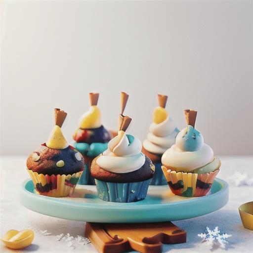 Frosted fruit mince muffins