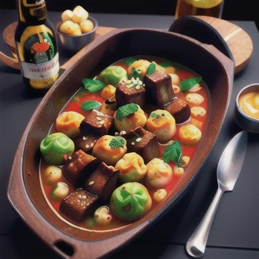 Beef carbonade with herb dumplings