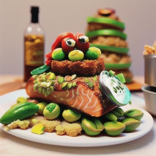 Pistachio-crusted salmon