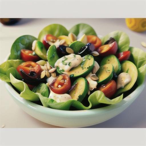 Lettuce, Avocado and Sunflower Seed Salad