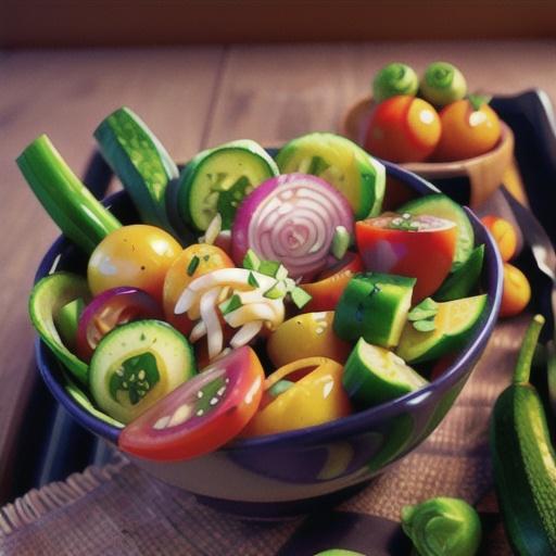 Tomato, onion & cucumber salad