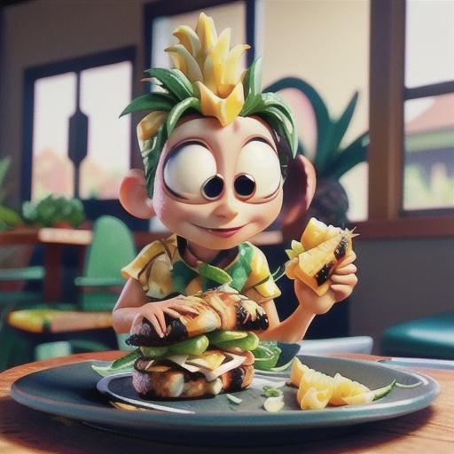 Grilled Hawaiian Chicken and Pineapple Sandwiches