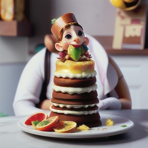 Polenta cake with citrus syrup