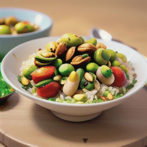 Jeweled Moroccan Pilaf with Pistachio Nuts