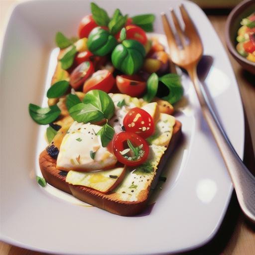 Salmon & tomato bake