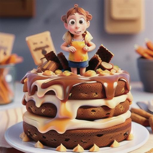 Caramel and Carrot Snack Cake