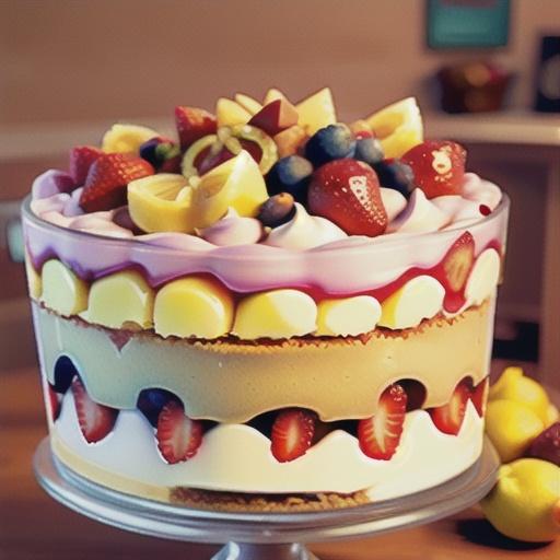Lemon Strawberry Trifle