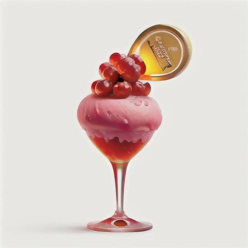 Redcurrant sorbet with champagne