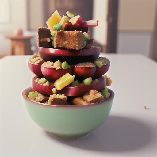 Apple and rhubarb with ginger crumble