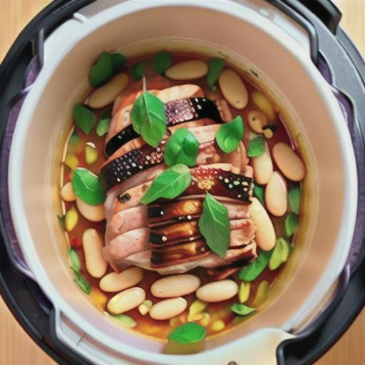 Instant Pot Pork Loin and White Beans
