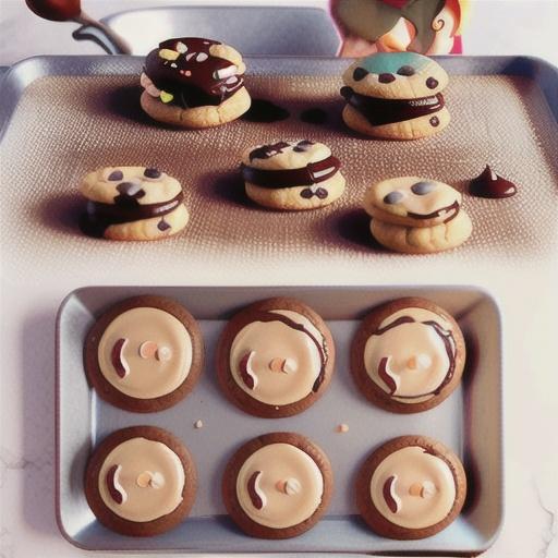 Martha's flourless peanut chocolate cookies