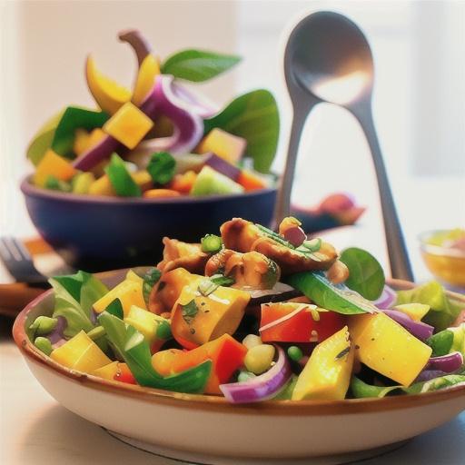 Mango Chicken Curry Salad