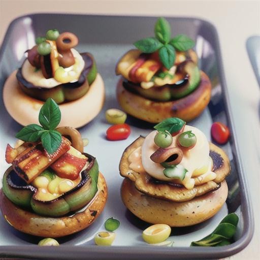 Bacon and haloumi stuffed mushrooms