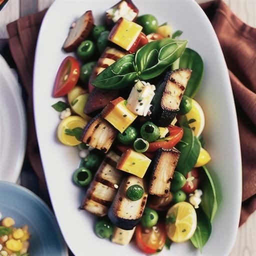 Chargrilled lamb & capsicum panzanella