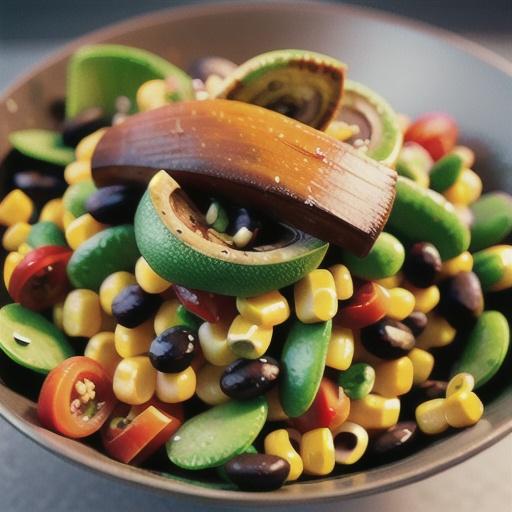 Edamame, Corn, and Black Bean Salad