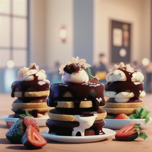 Lamington waffle ice-cream sandwiches