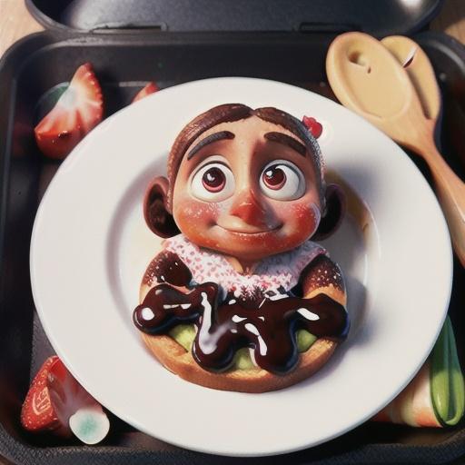 Chocolate and strawberry tartines