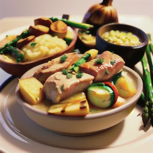 Potato Gratin With Chicken Broth, Garlic and Thyme