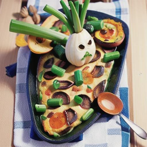 Leek and pumpkin frittata