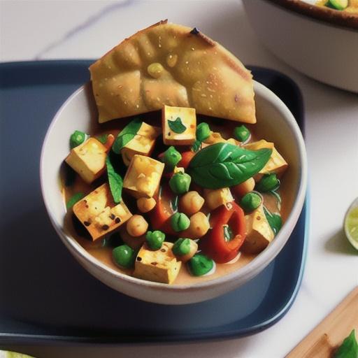Chickpea and tofu curry