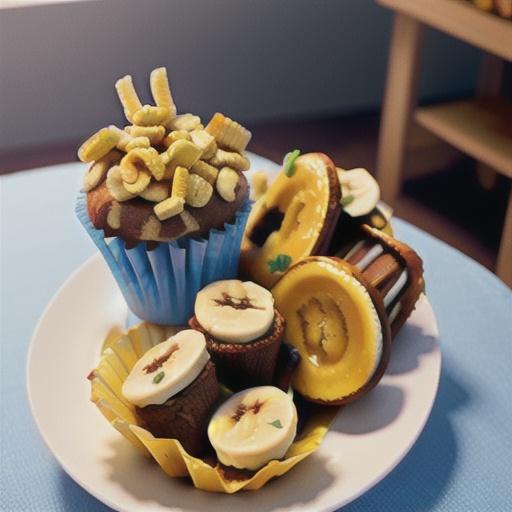 Banana-Date Muffins