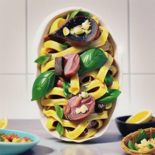 Lemony tuna and mixed herb pasta