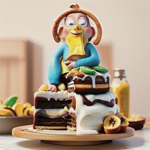 Banana-Ginger-Macadamia Cake