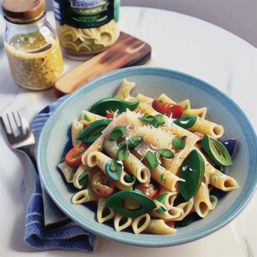 Angel hair pasta with parmesan and rocket