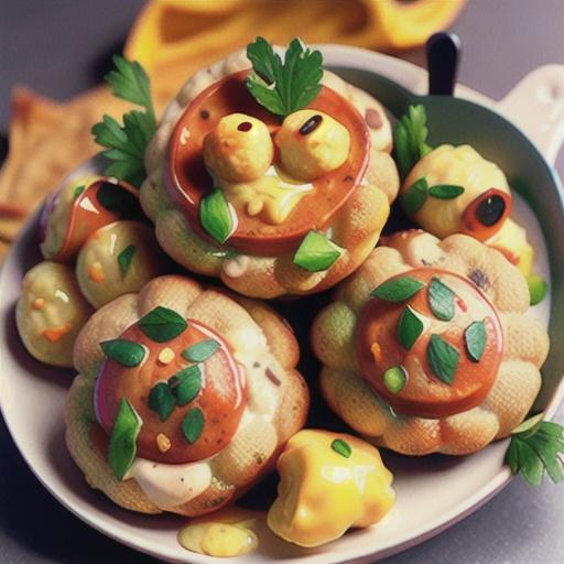 Butter cauliflower with chicken meatballs recipe