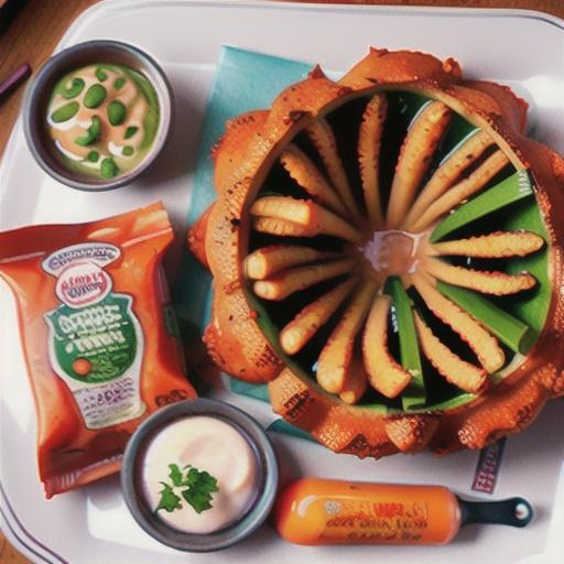 Blooming Onion and Dipping Sauce