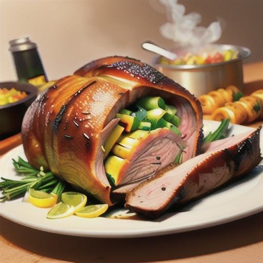 Rosemary and Garlic Smoked Pork Roast