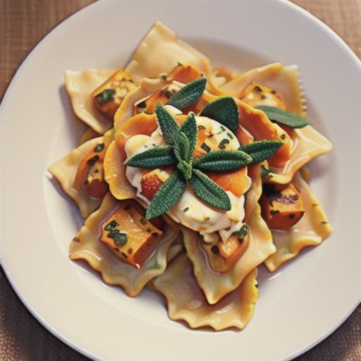 Butternut Squash Ravioli with Sage-Brown Butter Sauce