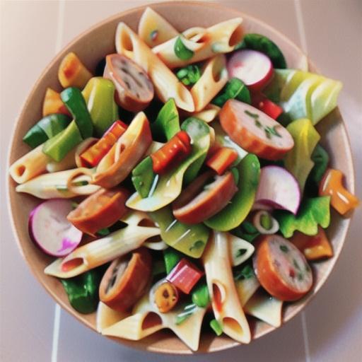 Sausage and pasta salad