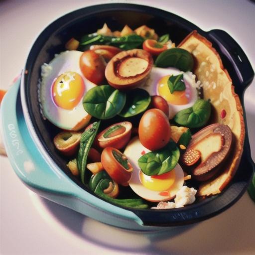 Egg, Spinach, and Mushroom Slow Cooker Casserole