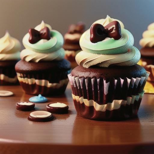Chocolate Cream-Filled Cupcakes with Fudge Icing