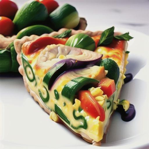 Reduced-fat vegetable quiche